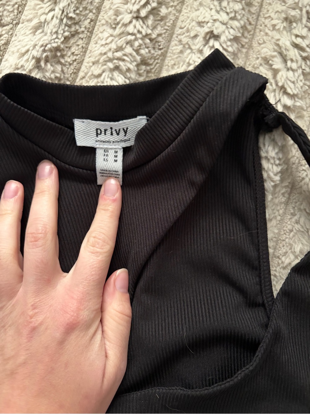 privy Black Wide-Leg Jumpsuit - Picture 3 of 4